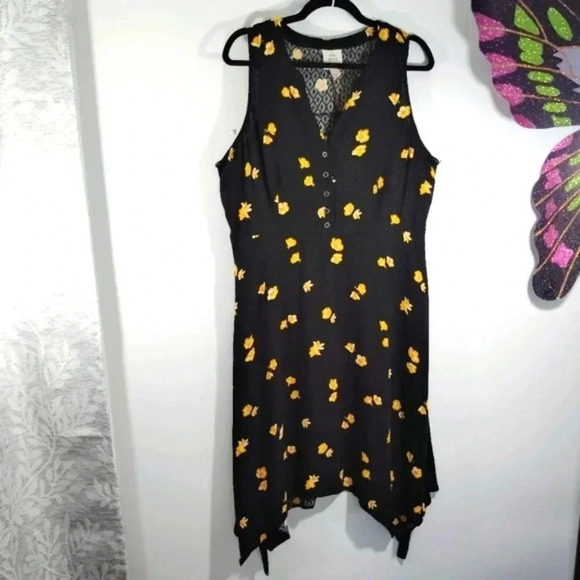 Knox Rose Dresses & Skirts - Knox Rose Dress Sleeveless Sharkbite Handkerchief Hem Large